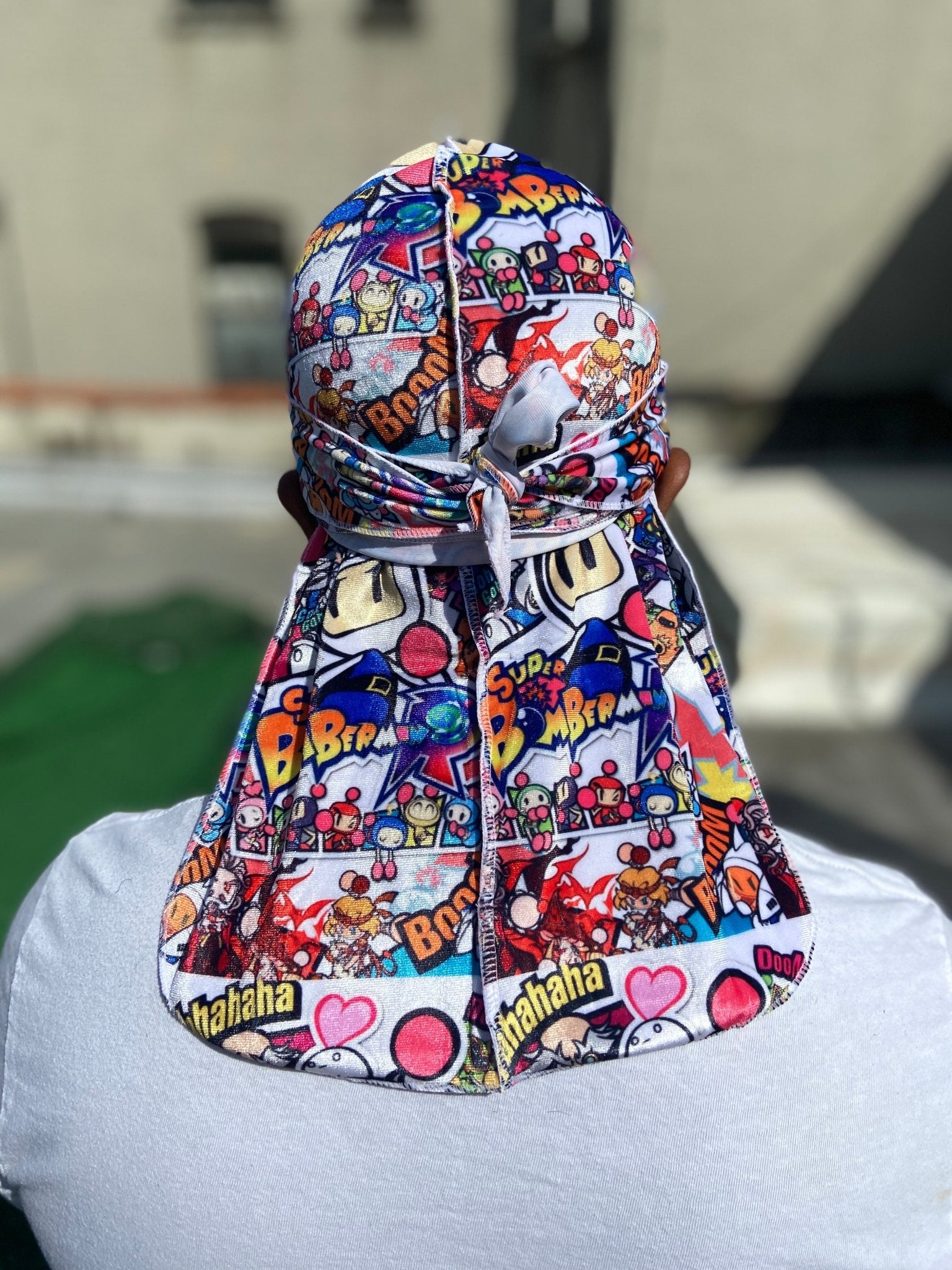 Bomberman Velvet Durag