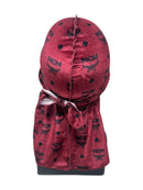 Burgundy McM Designer Velvet Durag - Double R Rags