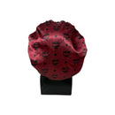Burgundy MCM Silk Bonnet - Double R Rags