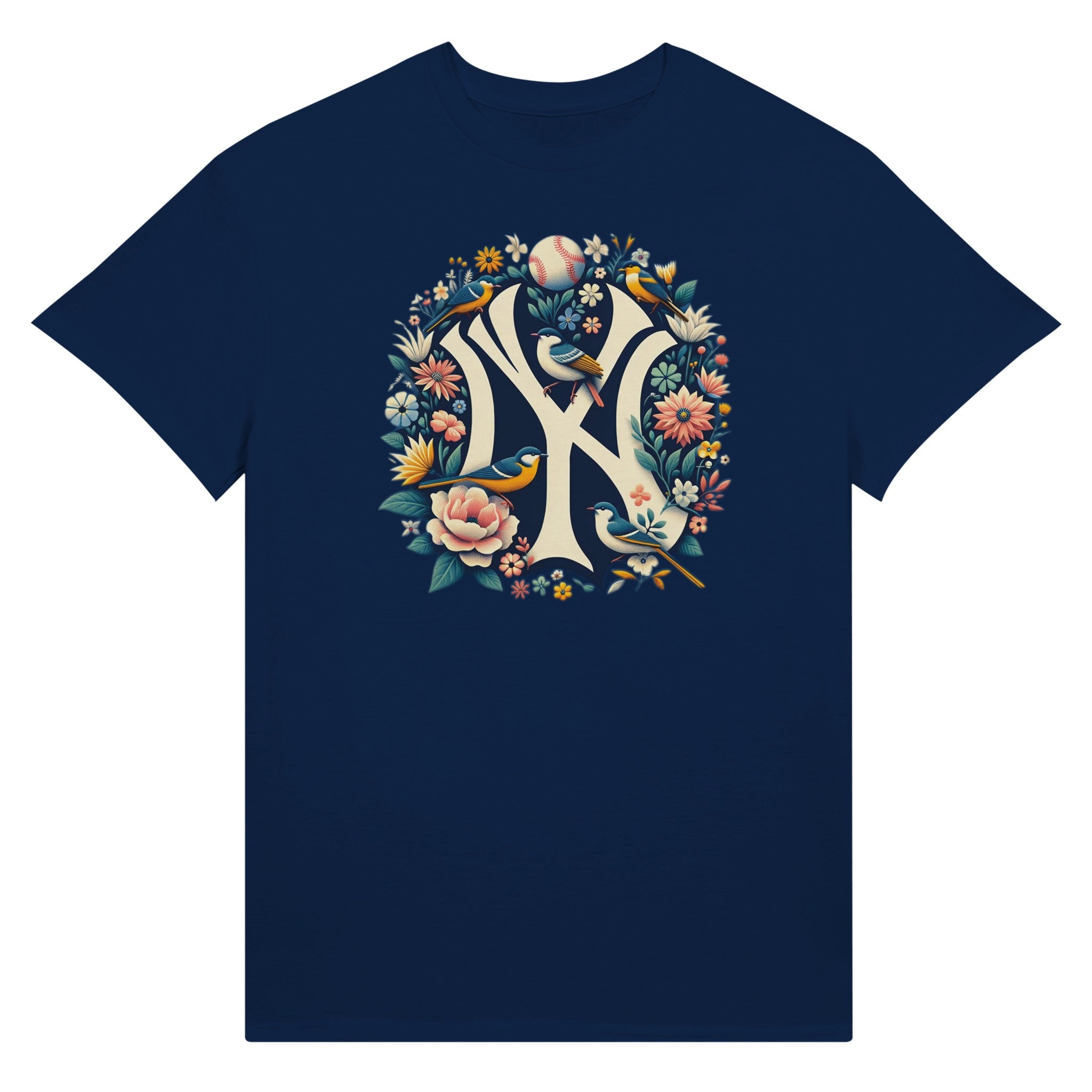 NY Floral Emblem Tee - Double R Rags