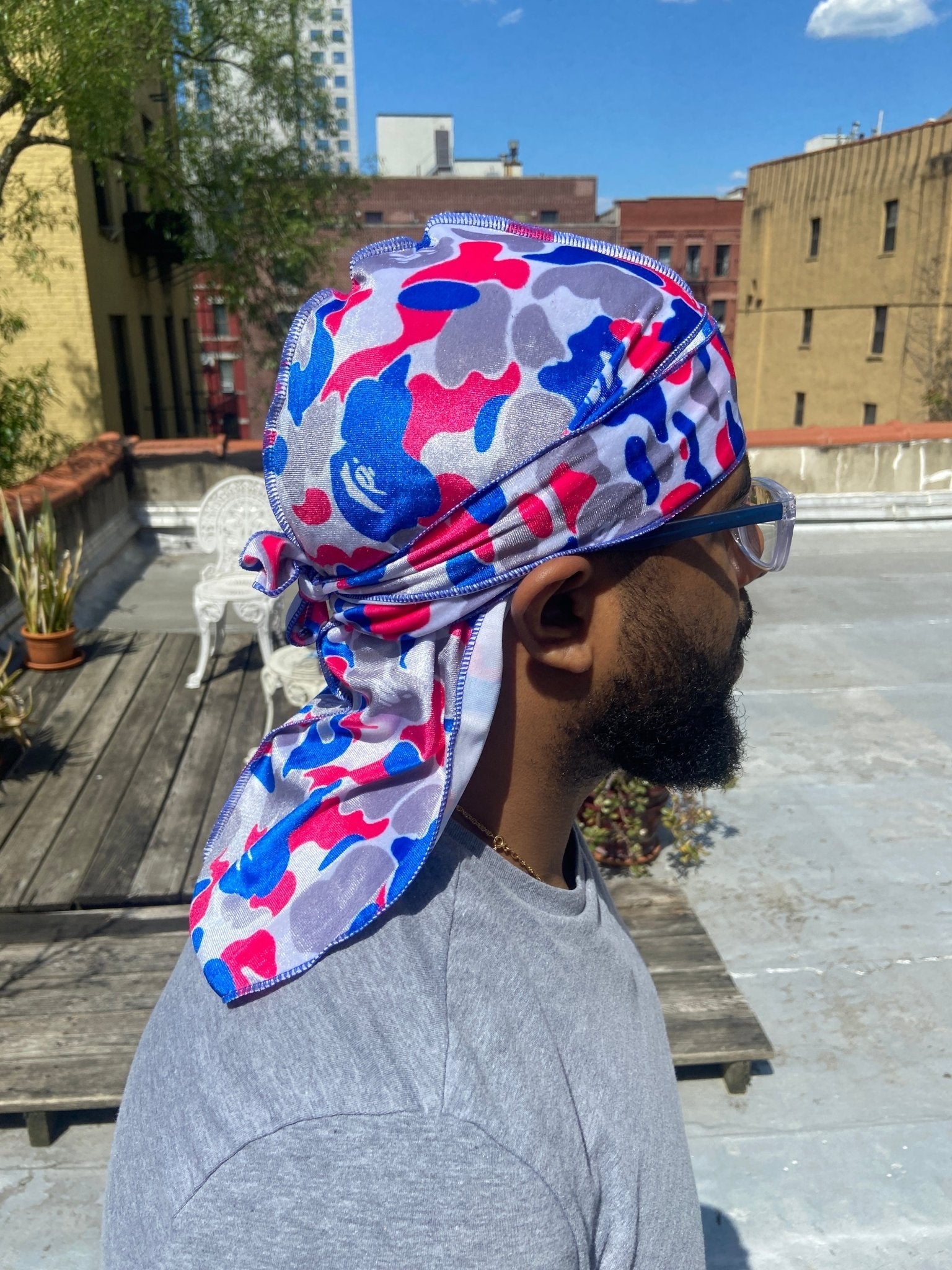 Camo Designer Velvet Durag
