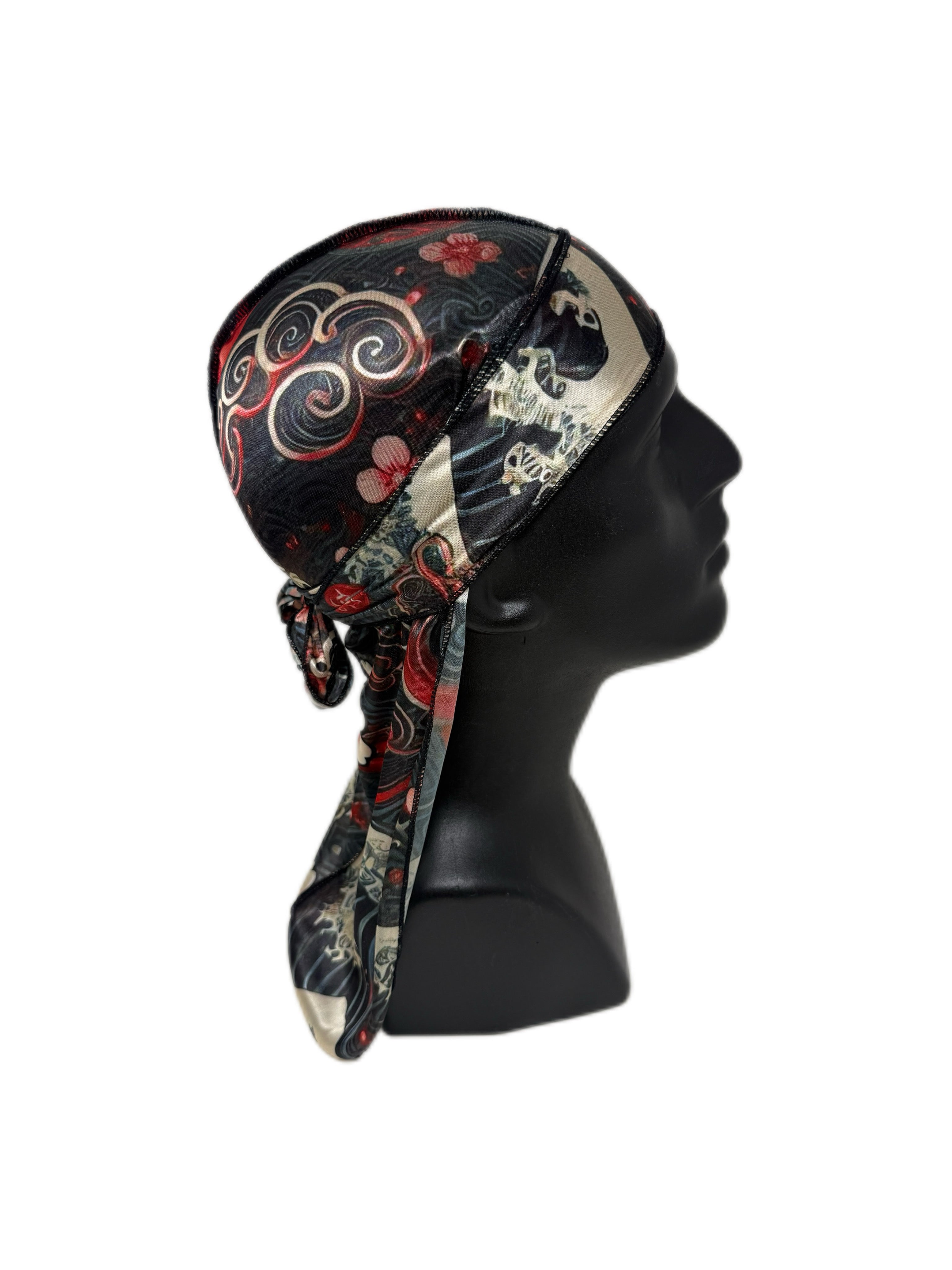 Cherry Blossom Wave Silk Durag - Double R Rags