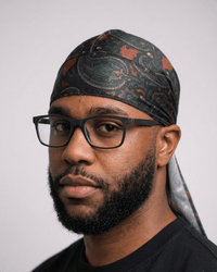 Crimson Cloud Paisley Silk Durag - Double R Rags