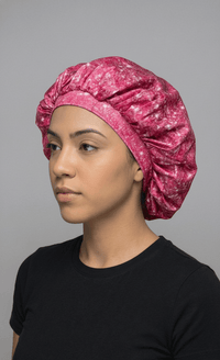 Crushed Pink Silk Bonnet - Double R Rags