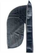 Dark Grey Velvet Durag - Double R Rags