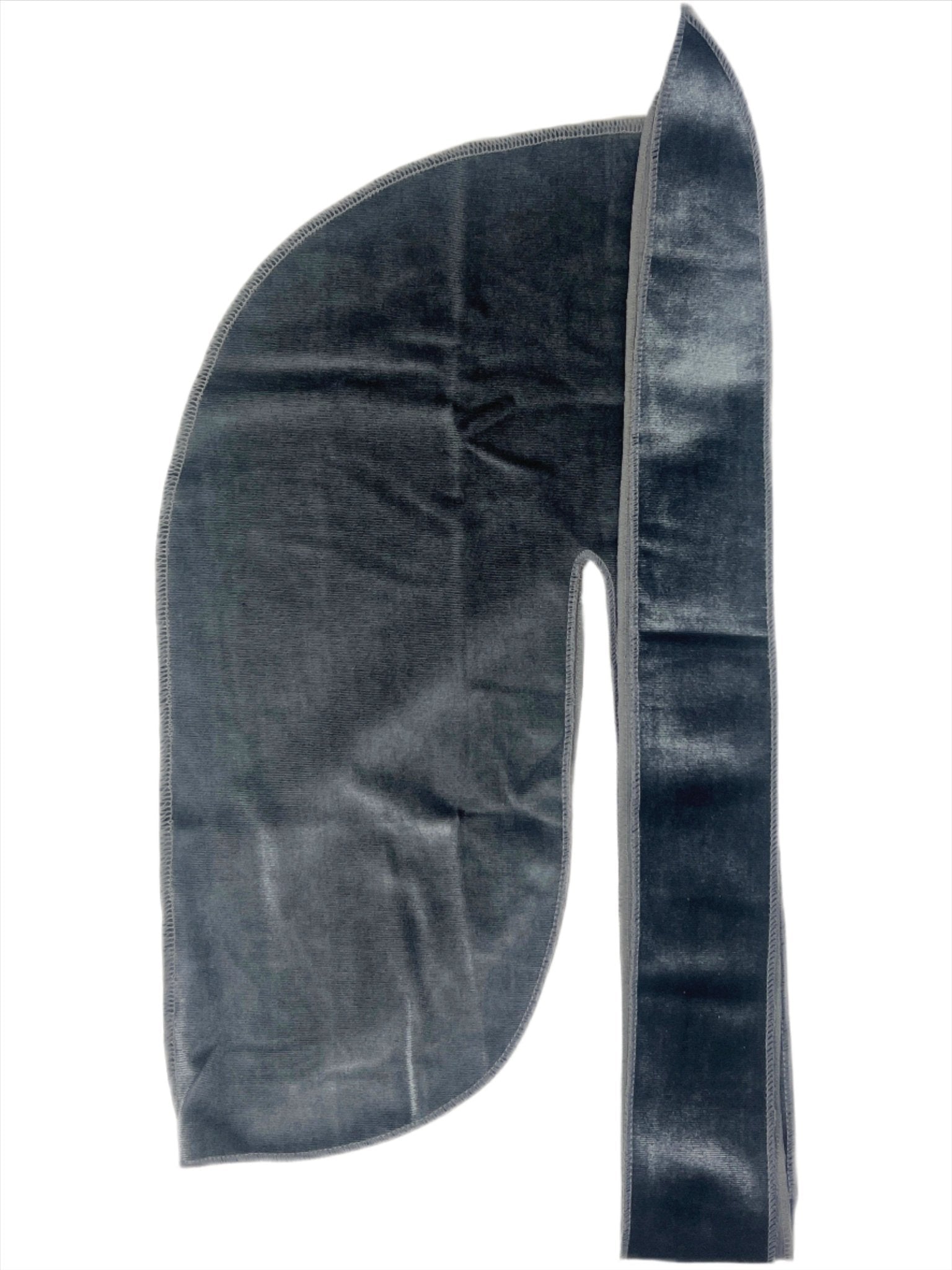 Dark Grey Velvet Durag
