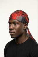 Dark Red Rose Velvet Durag - Double R Rags