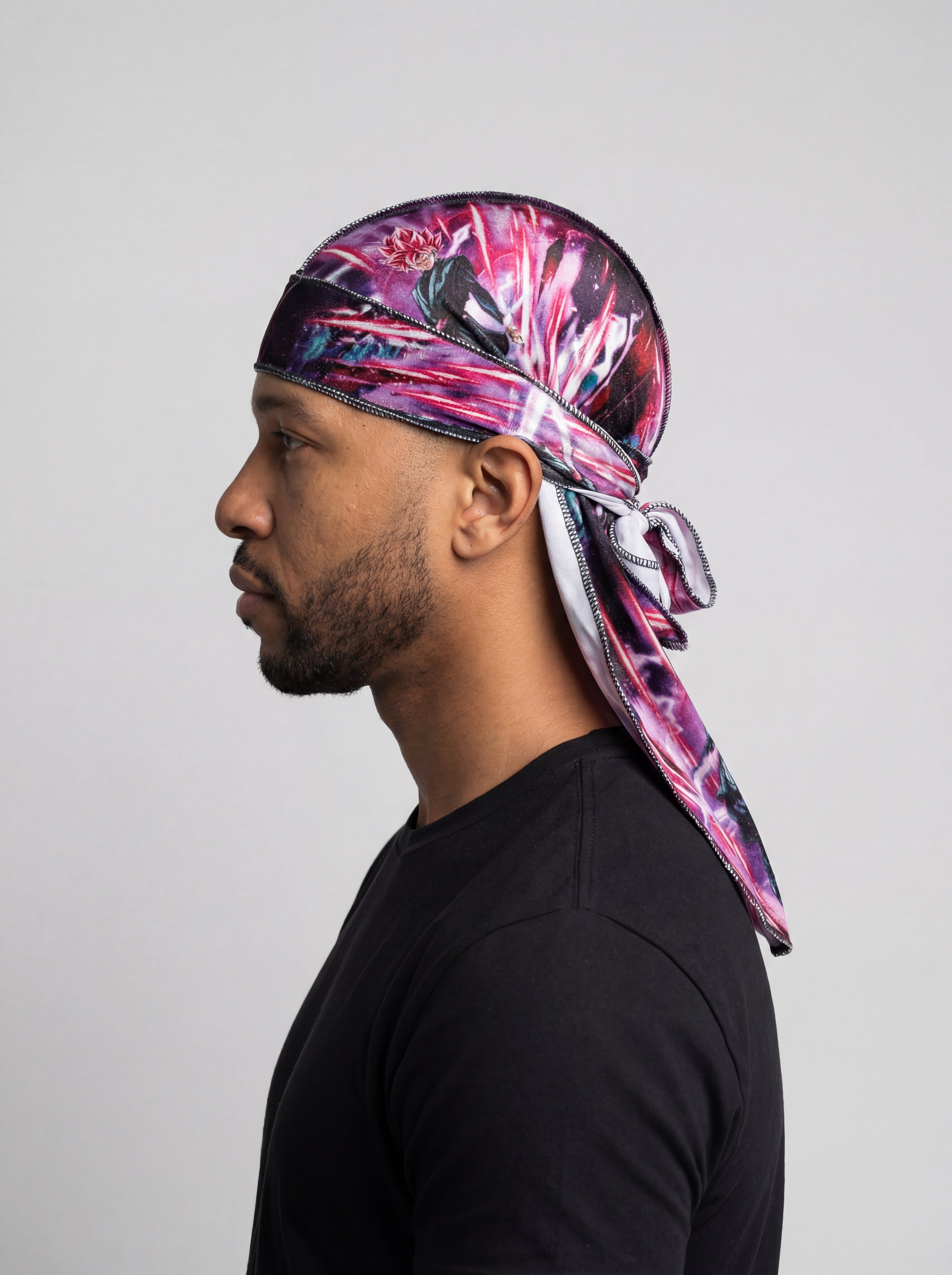 Goku Black (SSJ Rose) Velvet Durag - Double R Rags