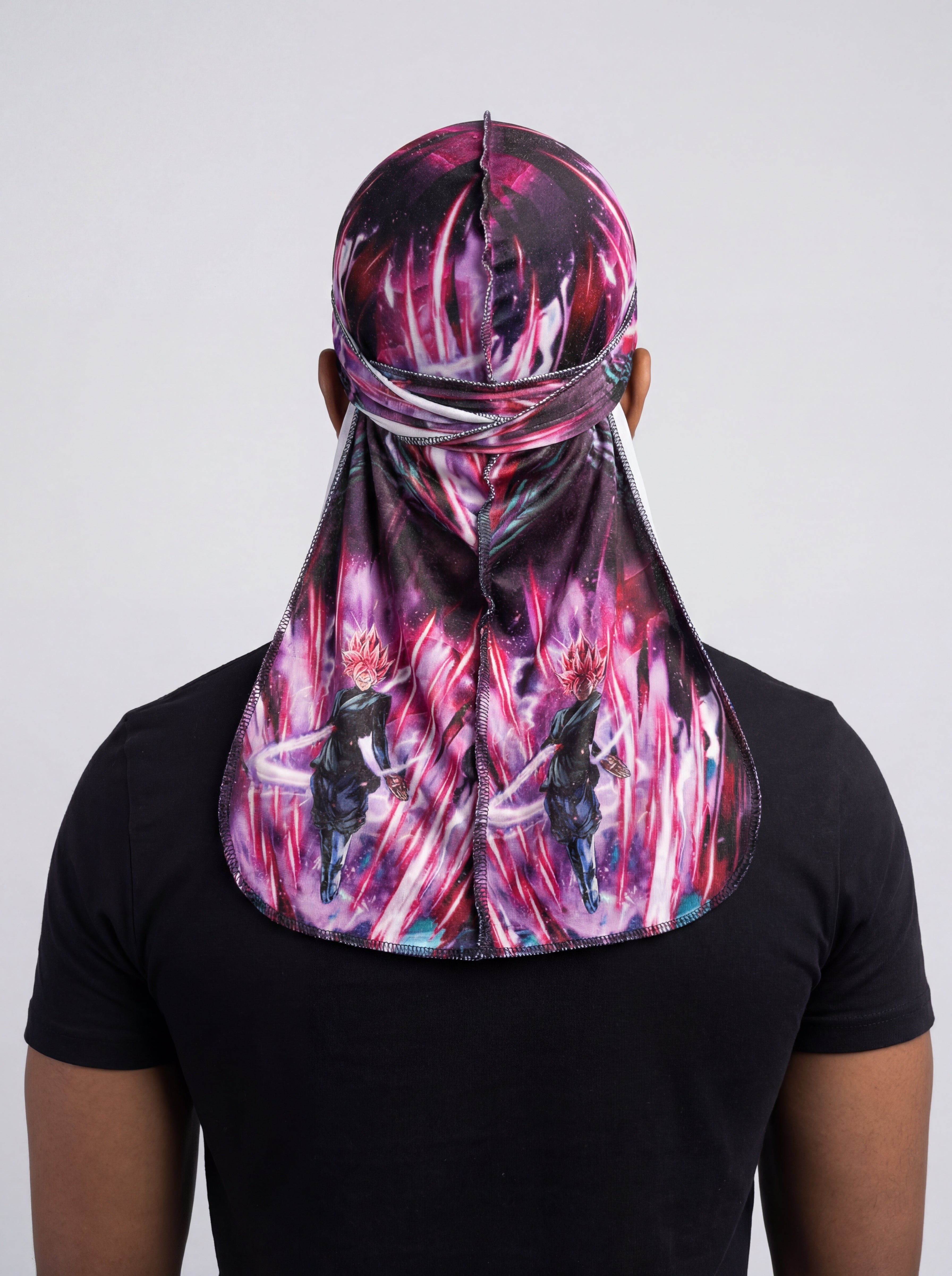 Goku Black (SSJ Rose) Velvet Durag - Double R Rags