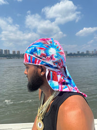 Goku (Kaio - ken Blue) Velvet Durag - Double R Rags