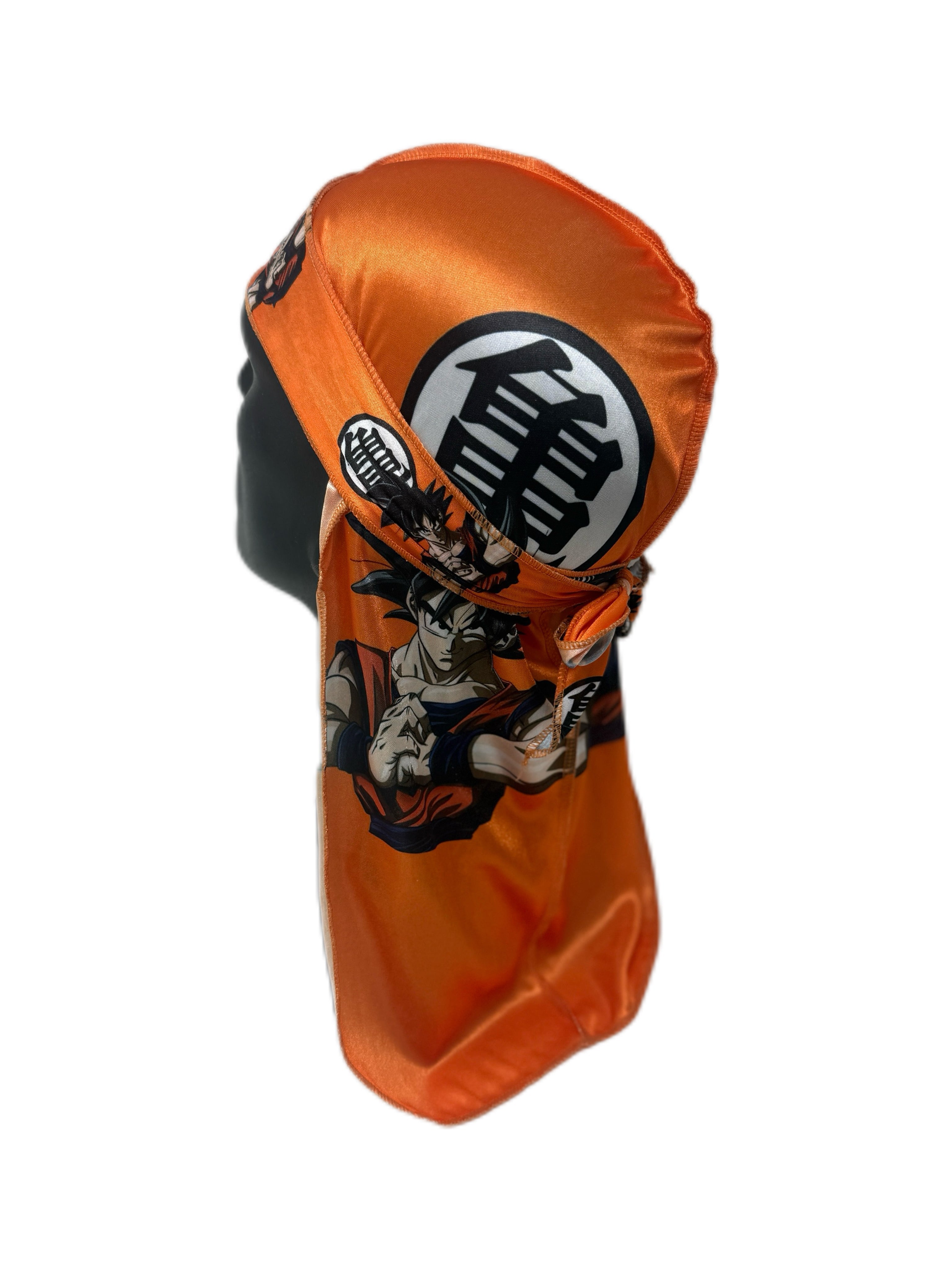 Goku Orange Silk Durag - Double R Rags