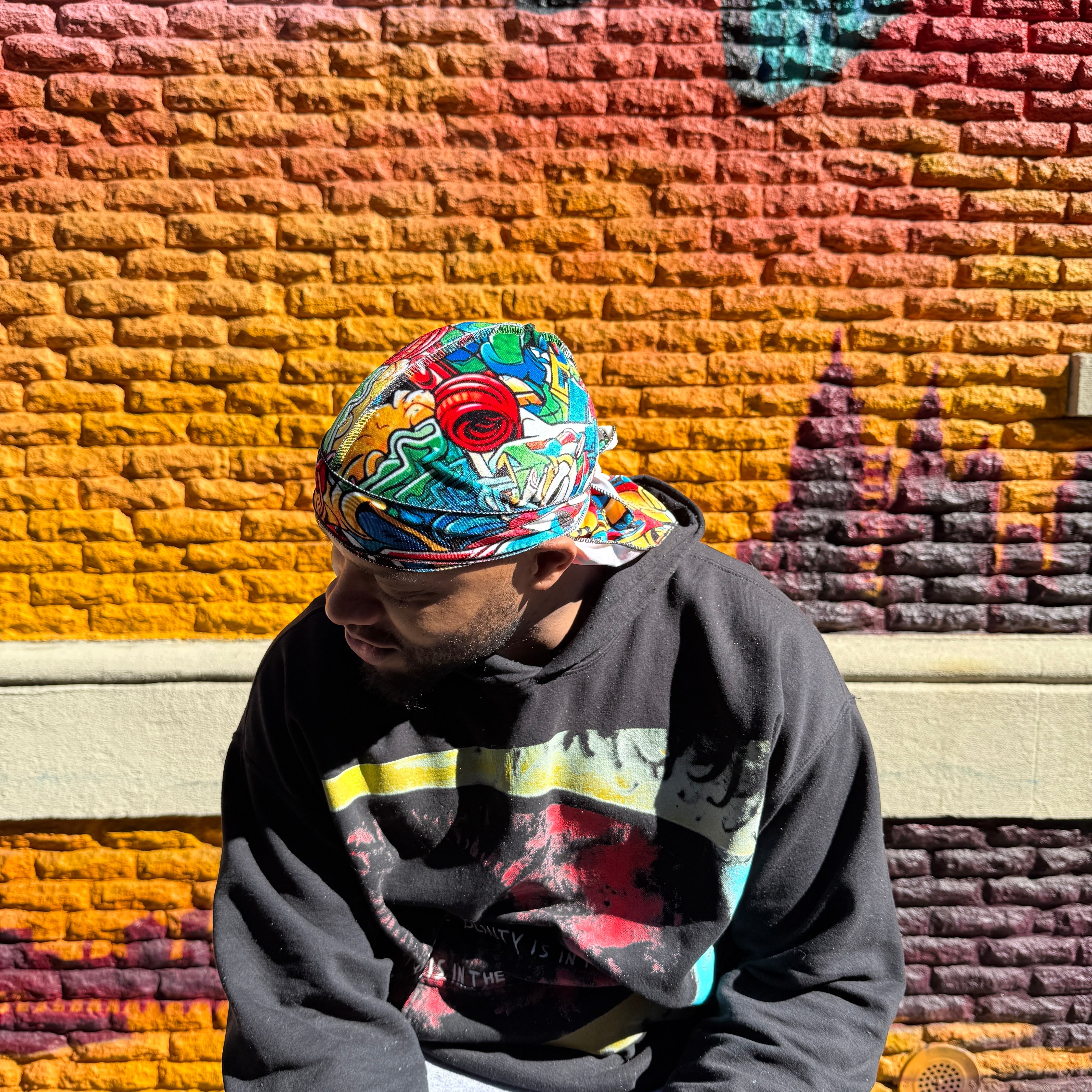 Graffiti Velvet Durag - Double R Rags