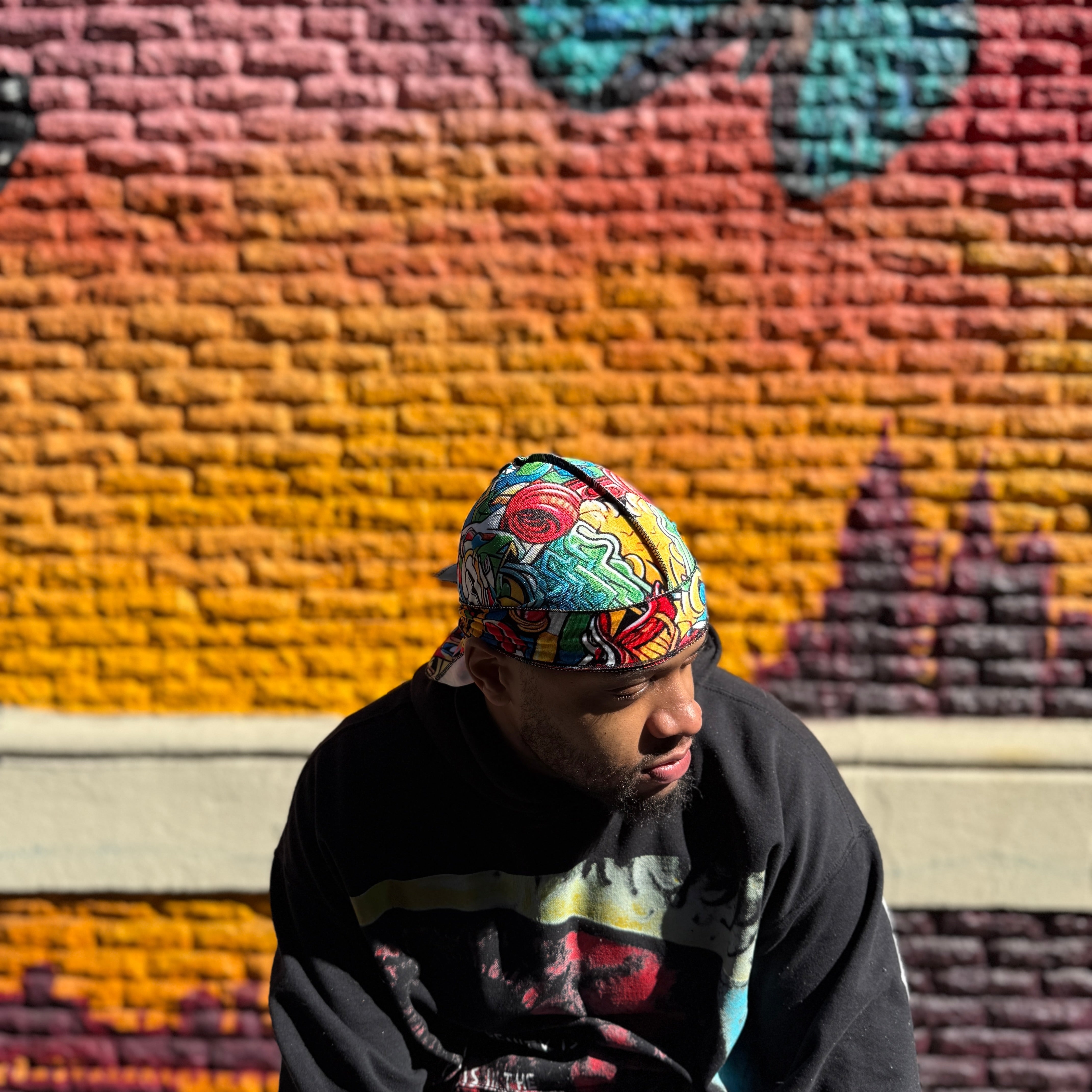 Graffiti Velvet Durag - Double R Rags