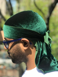 "Green" Velvet durag - Double R Rags