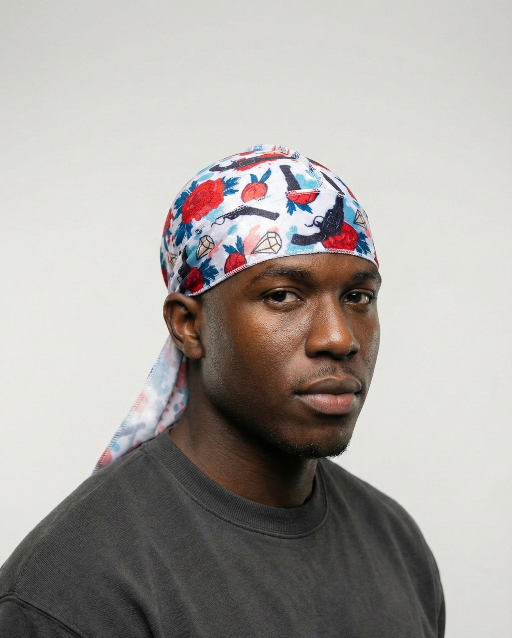 “Gunz and Roses” Velvet Durag