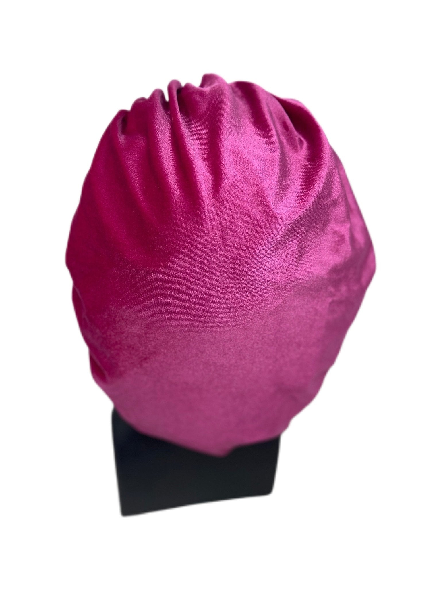 Hot Pink Velvet Bonnet