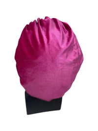 Hot Pink Velvet Bonnet - Double R Rags