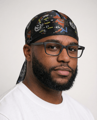 “Kiss” Luxurious Silk Durag - Double R Rags