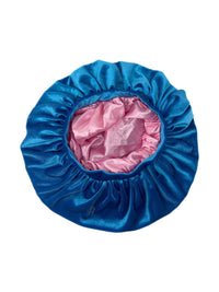Light Blue Velvet Bonnet - Double R Rags