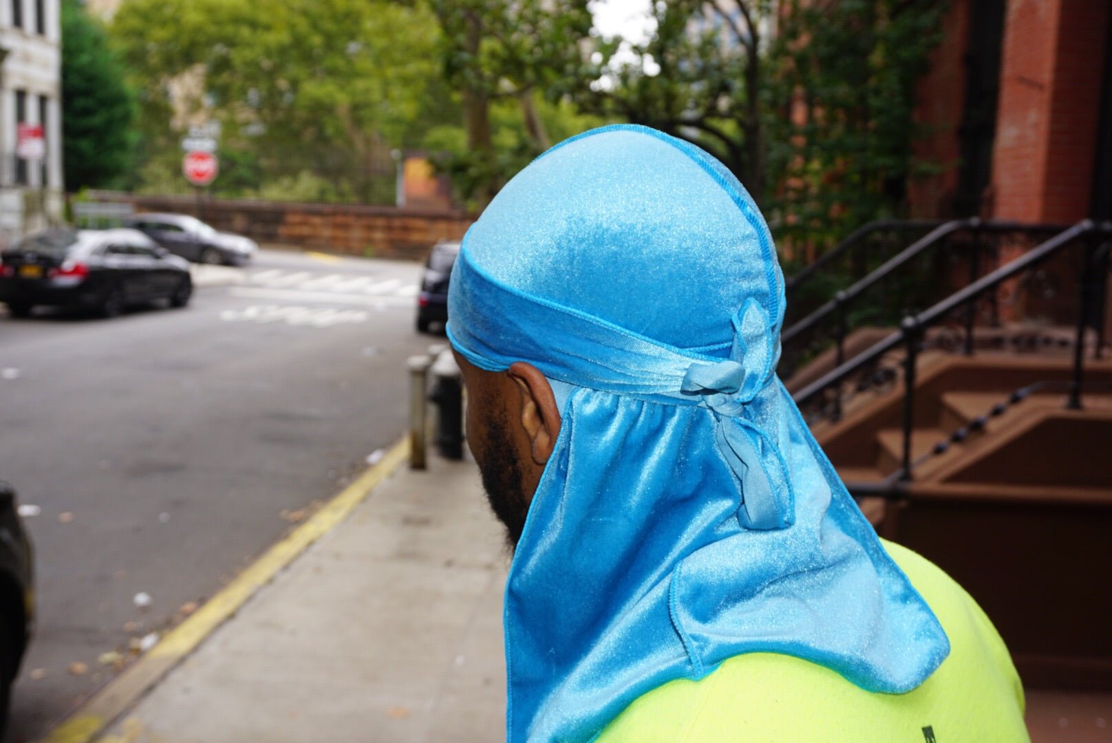 Light Blue Velvet Durag