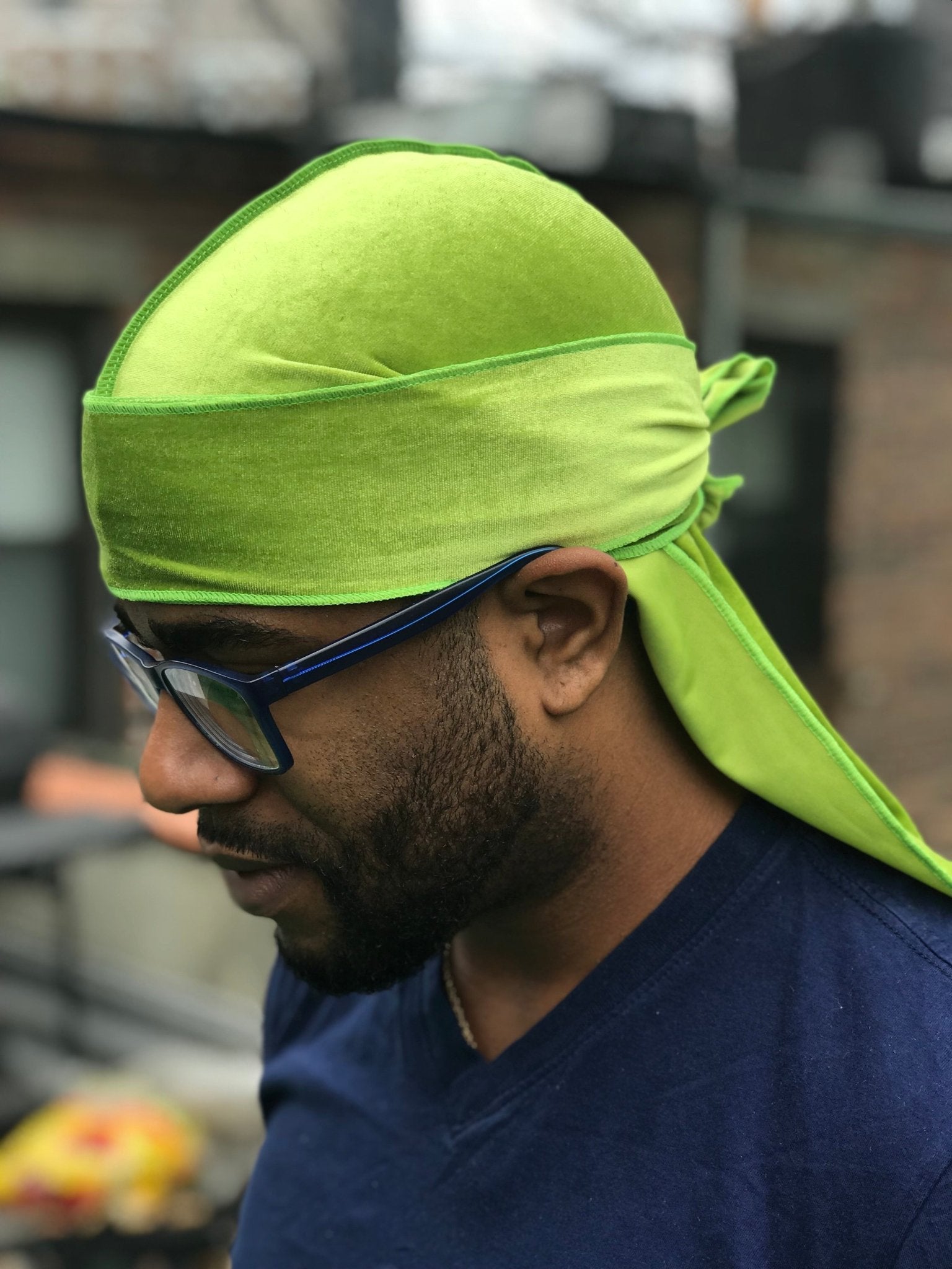 Lime Geen Velvet Durag