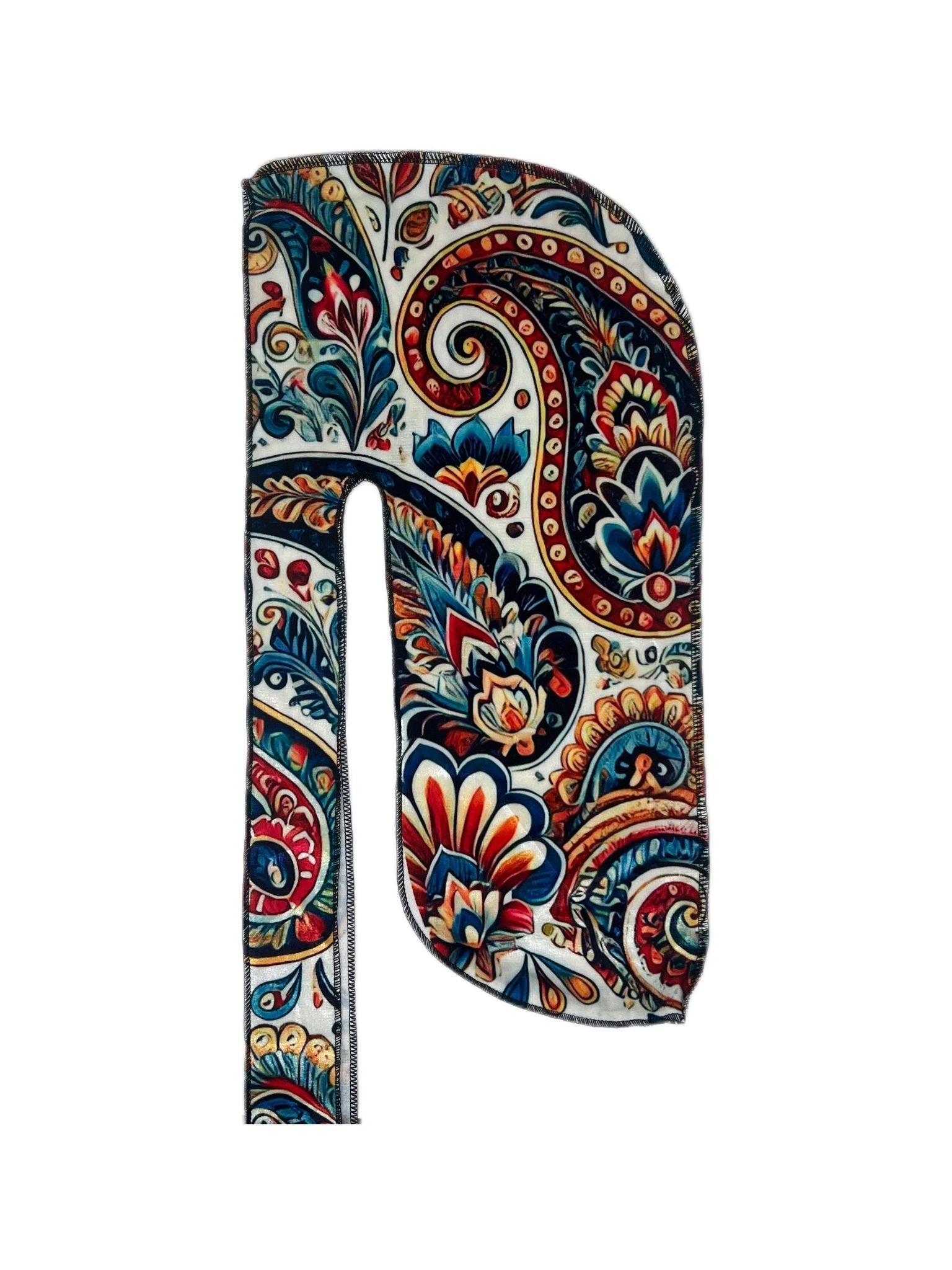 Luxurious Floral Paisley Velvet Durag - Double R Rags