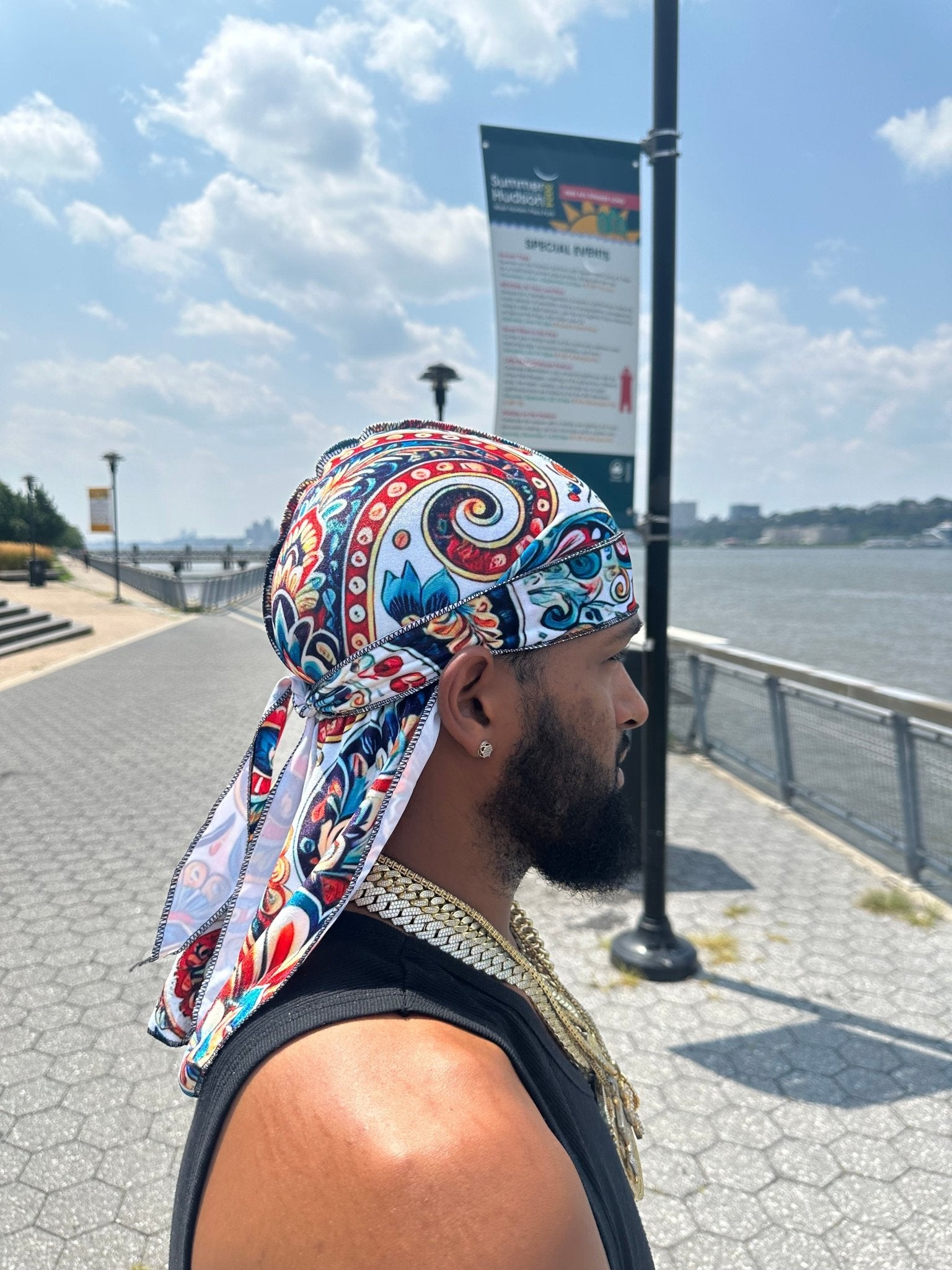 Luxurious Floral Paisley Velvet Durag