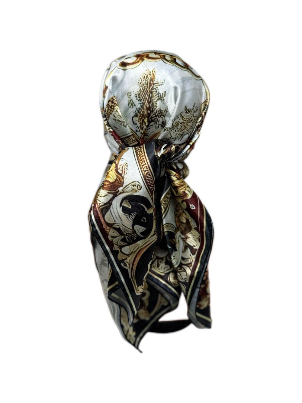 Luxury Gold Chain Satin Scarf - Double R Rags