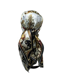 Luxury Gold Chain Satin Scarf - Double R Rags