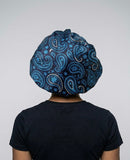 Midnight Blue Paisley Bonnet - Double R Rags