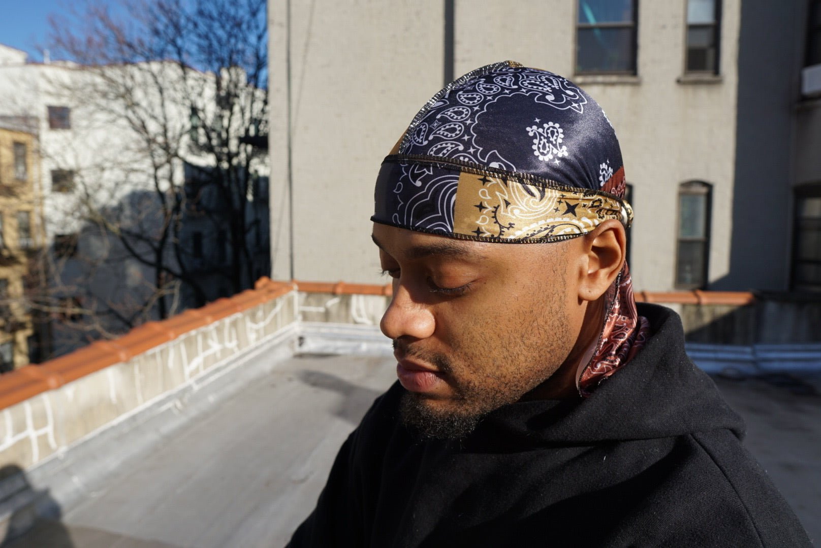 Multi - Color Paisley Designer Silk Durag - Double R Rags