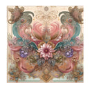 Pastel Flower Satin Hair Wrap Scarf for Women - Double R Rags