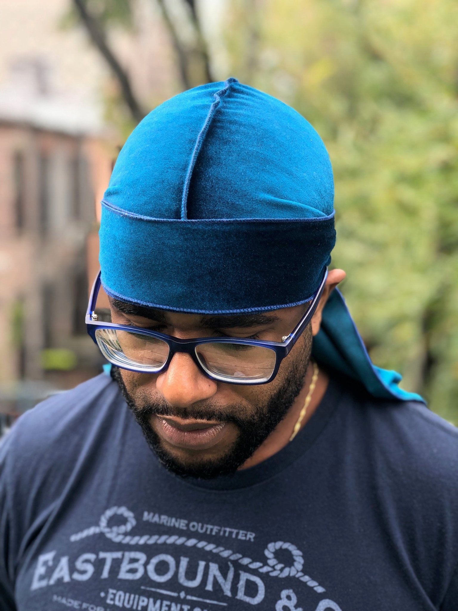 Pepsi Blue Velvet durag