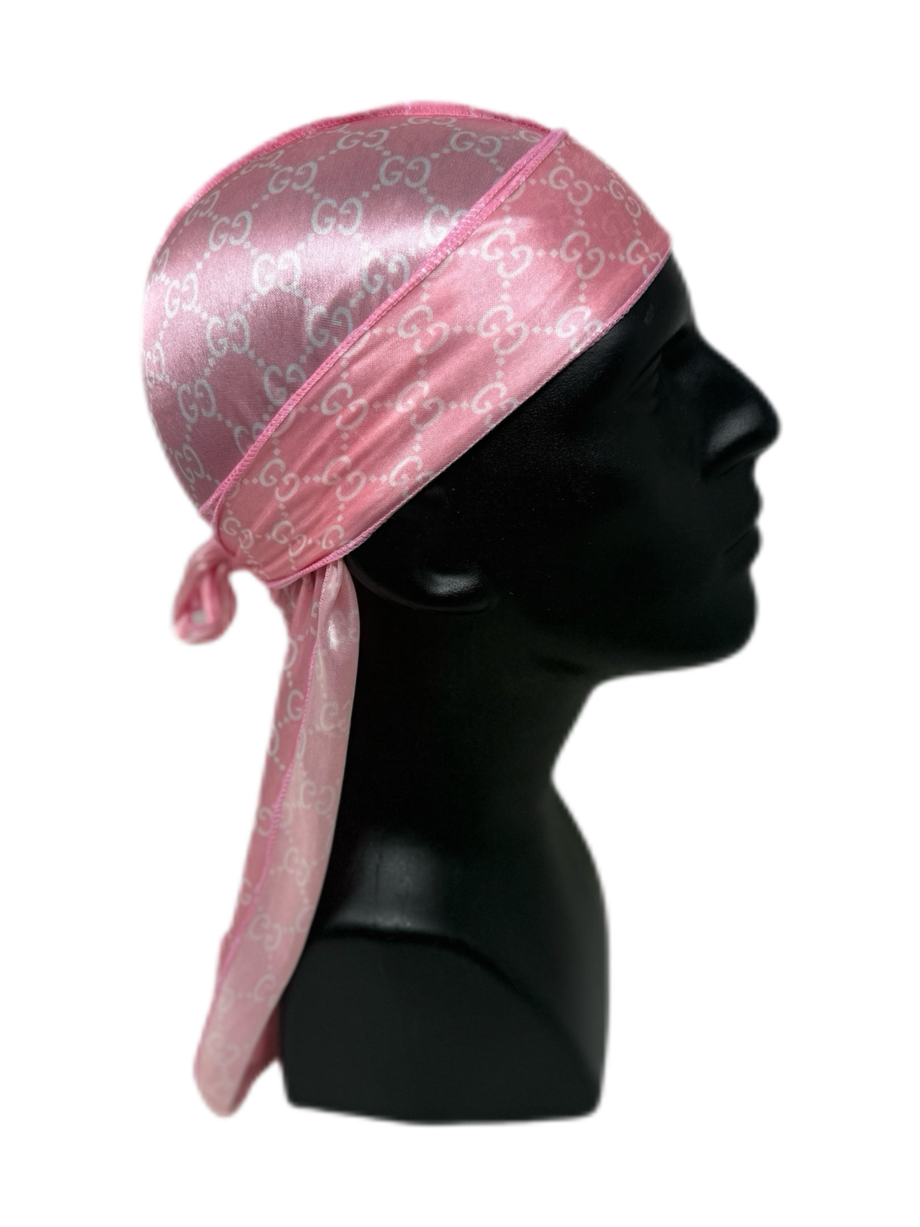 Pink GG Silk Durag - Double R Rags