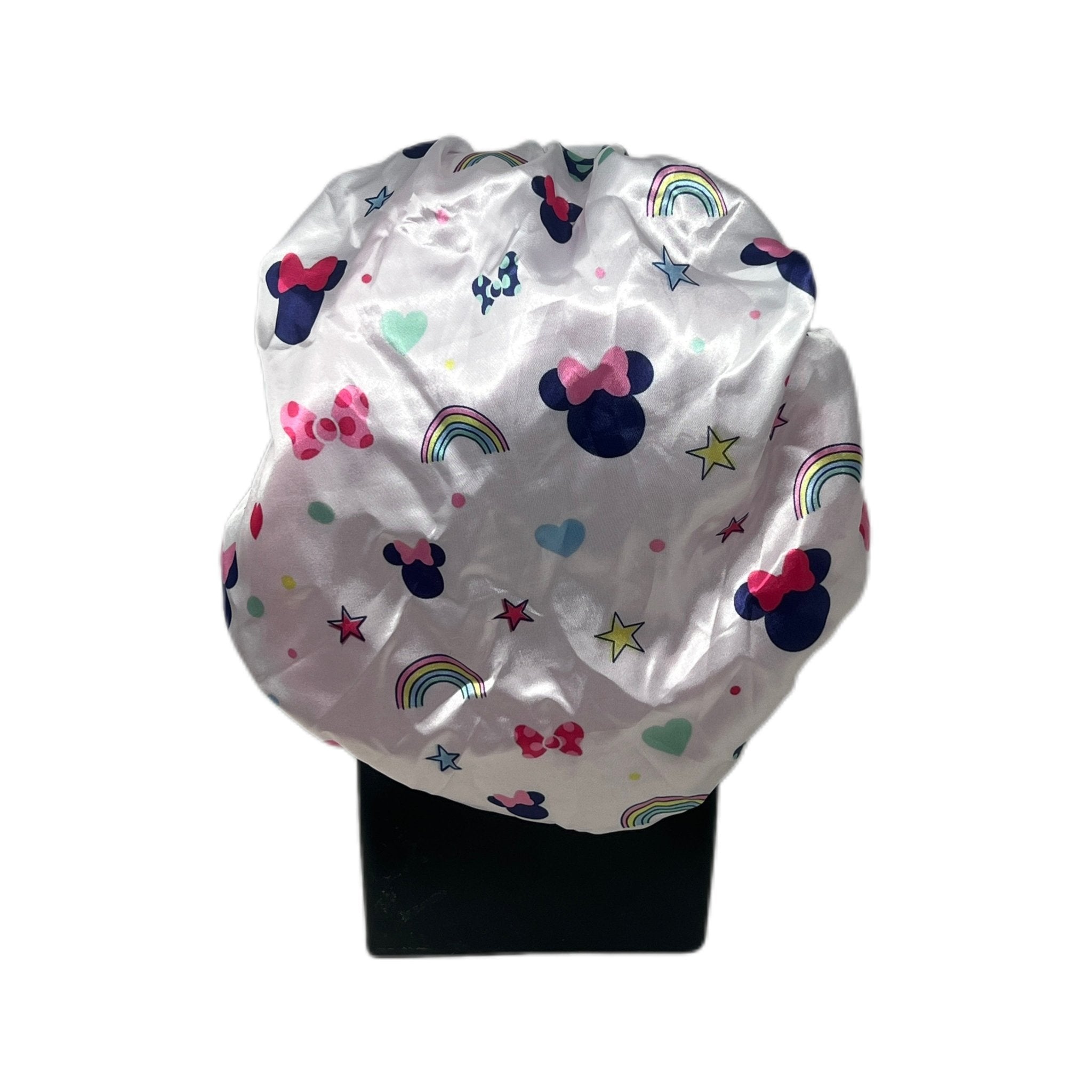 Pink Minnie Mouse Silk Bonnet