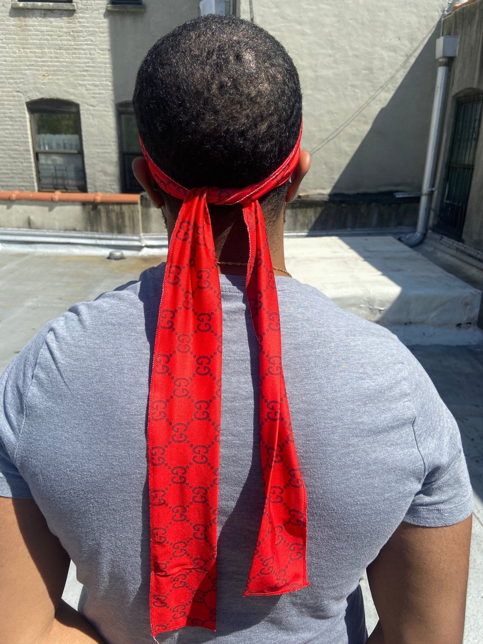 Red GG Head Wrap - Double R Rags