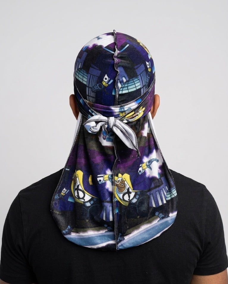 Static Shock Velvet Durag - Double R Rags