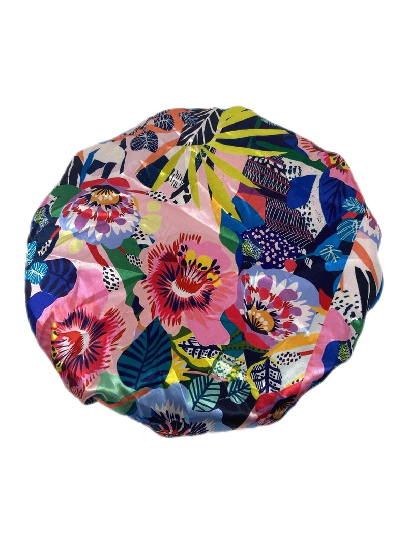 Sunset Floral Silk Bonnet