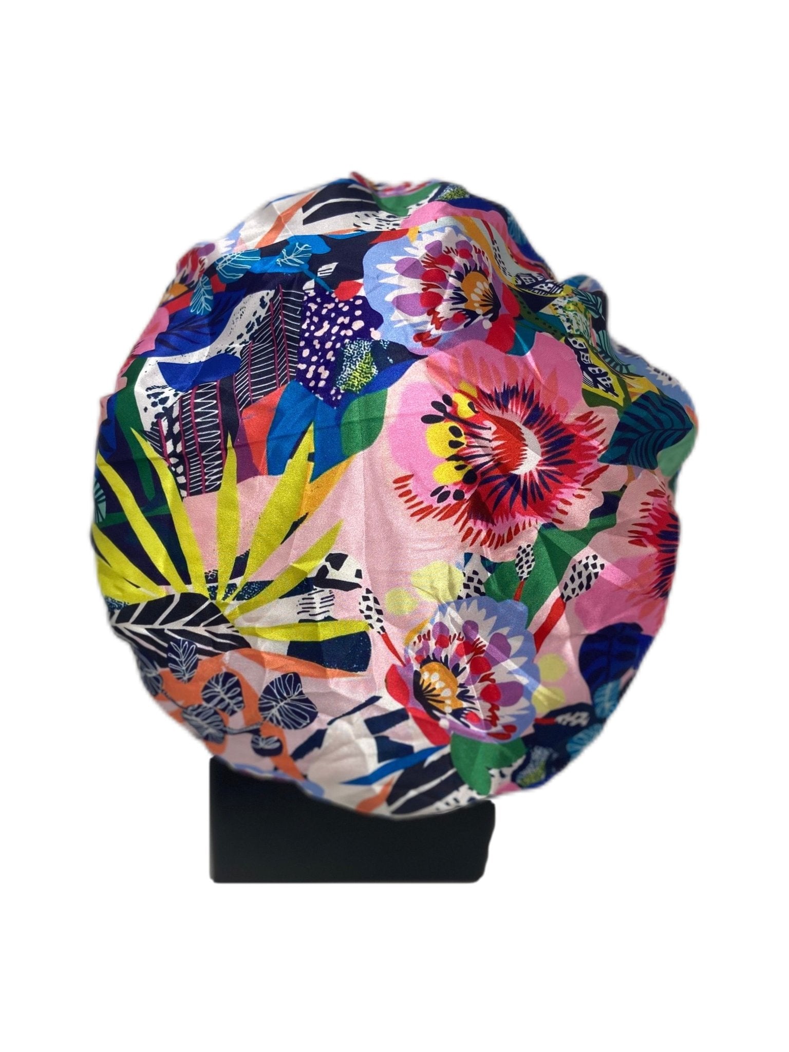 Sunset Floral Silk Bonnet