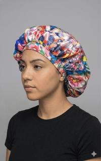 Sunset Floral Silk Bonnet - Double R Rags