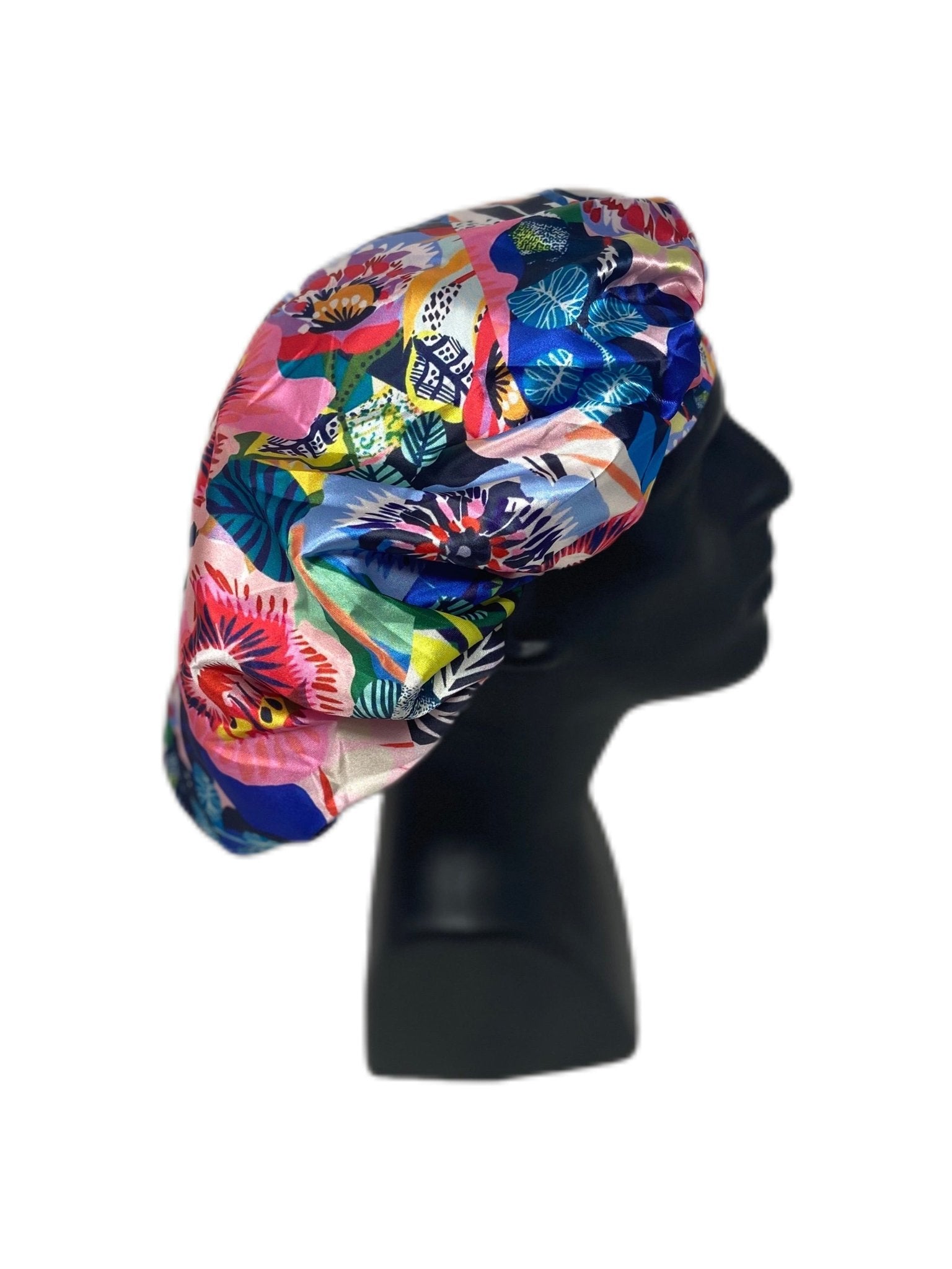 Sunset Floral Silk Bonnet