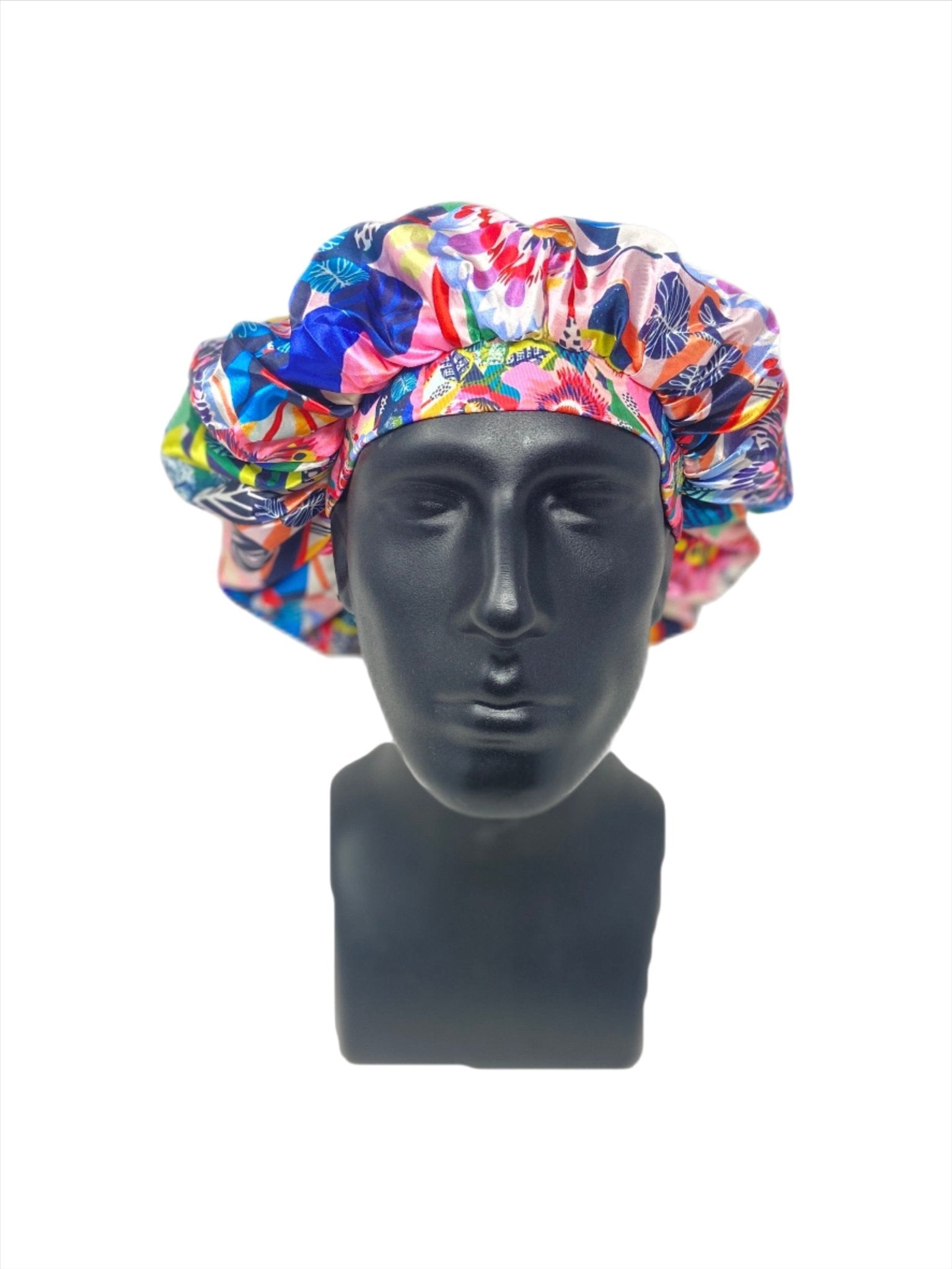 Sunset Floral Silk Bonnet