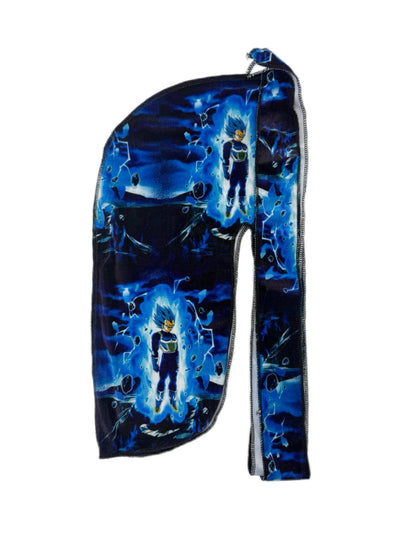 Super Saiyan Blue Vegeta Velvet Durag - Double R Rags