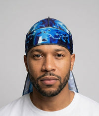 Super Saiyan Blue Vegeta Velvet Durag - Double R Rags