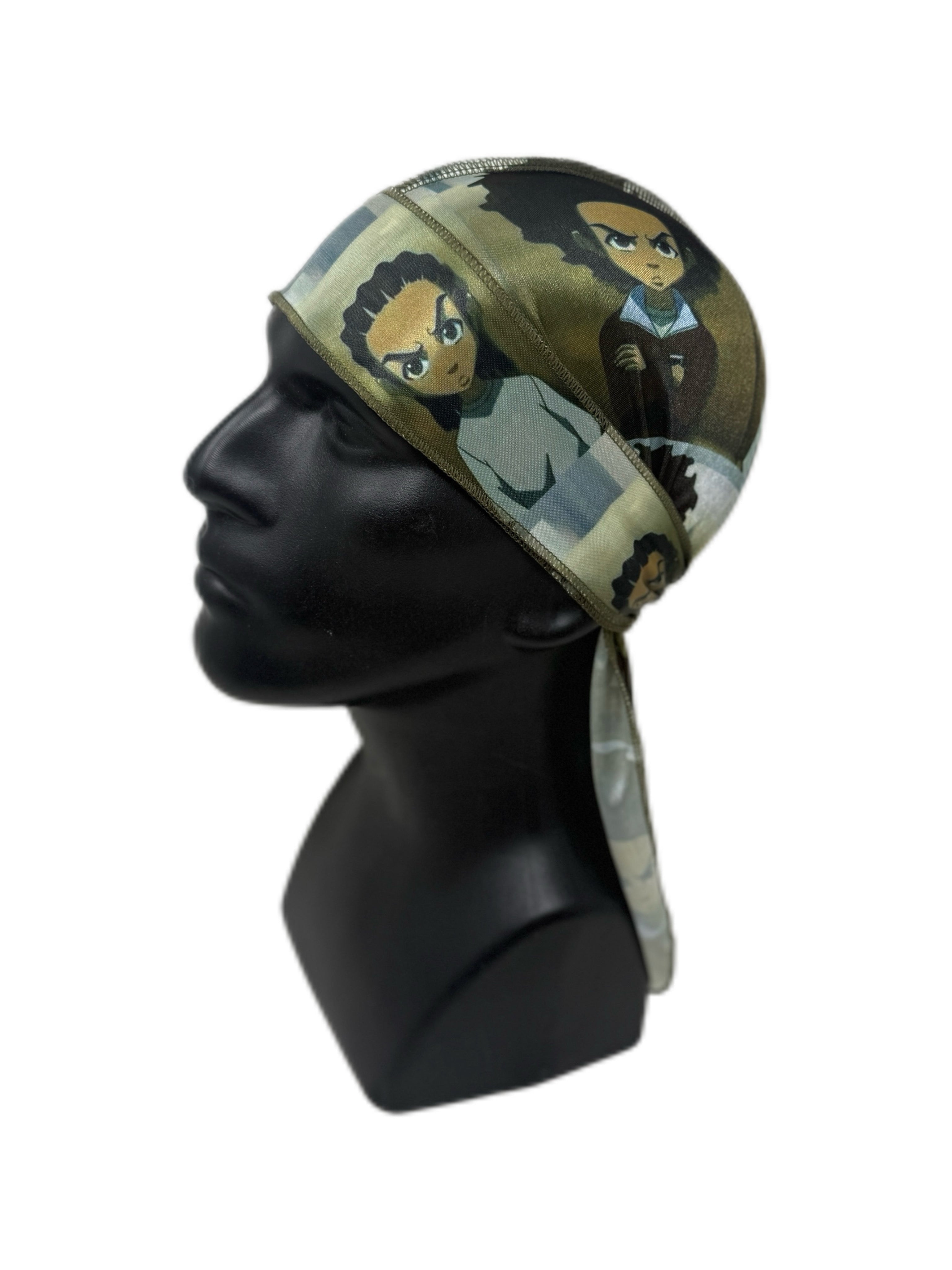 “The Boondocks” Luxurious Silk Durag - Double R Rags