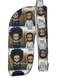 “The Boondocks” Velvet Durag - Double R Rags