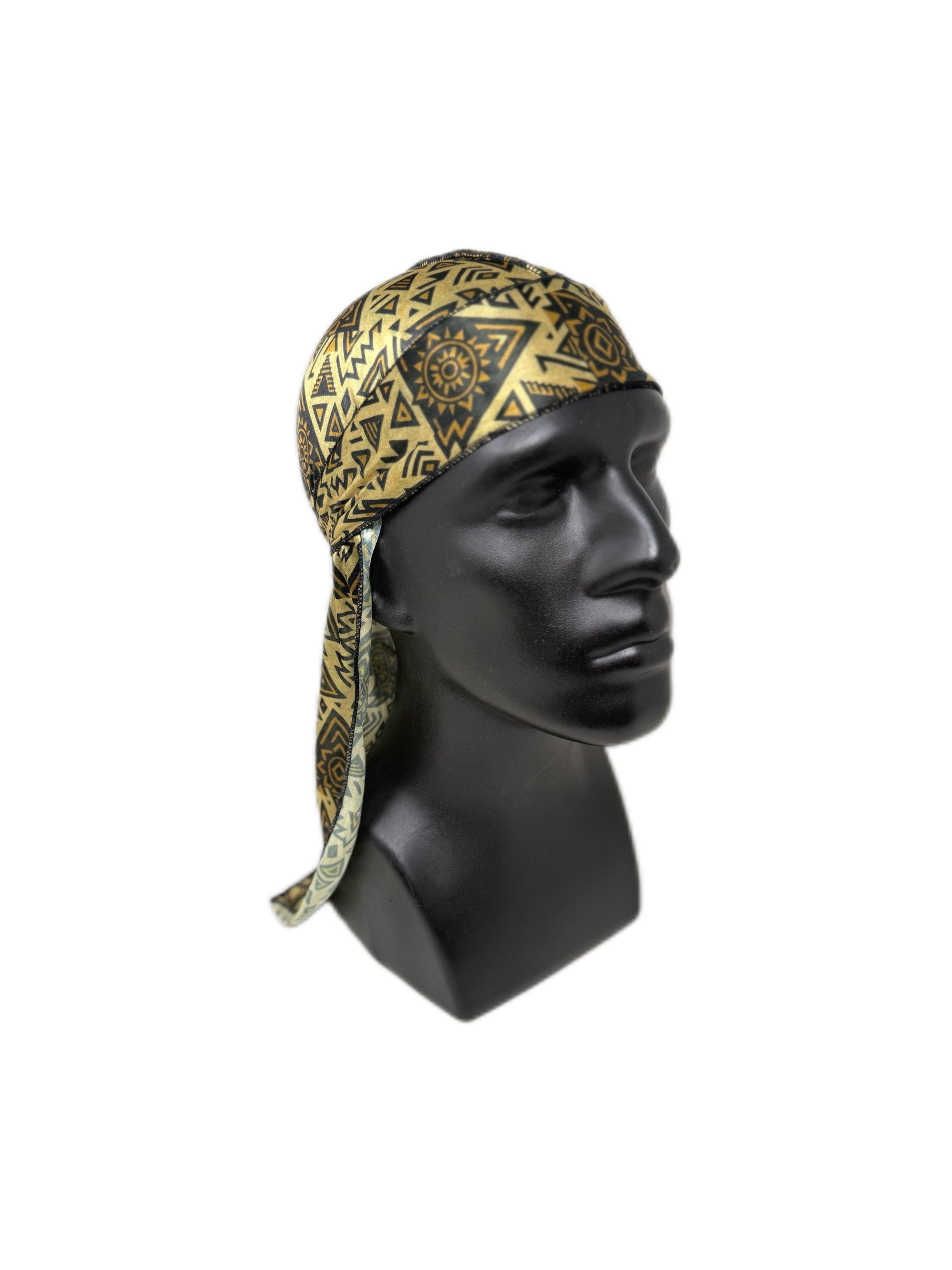 Tribal Gold Silk Durag - Double R Rags