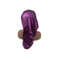 Violet GG Silk Designer Dread Bonnet - Double R Rags