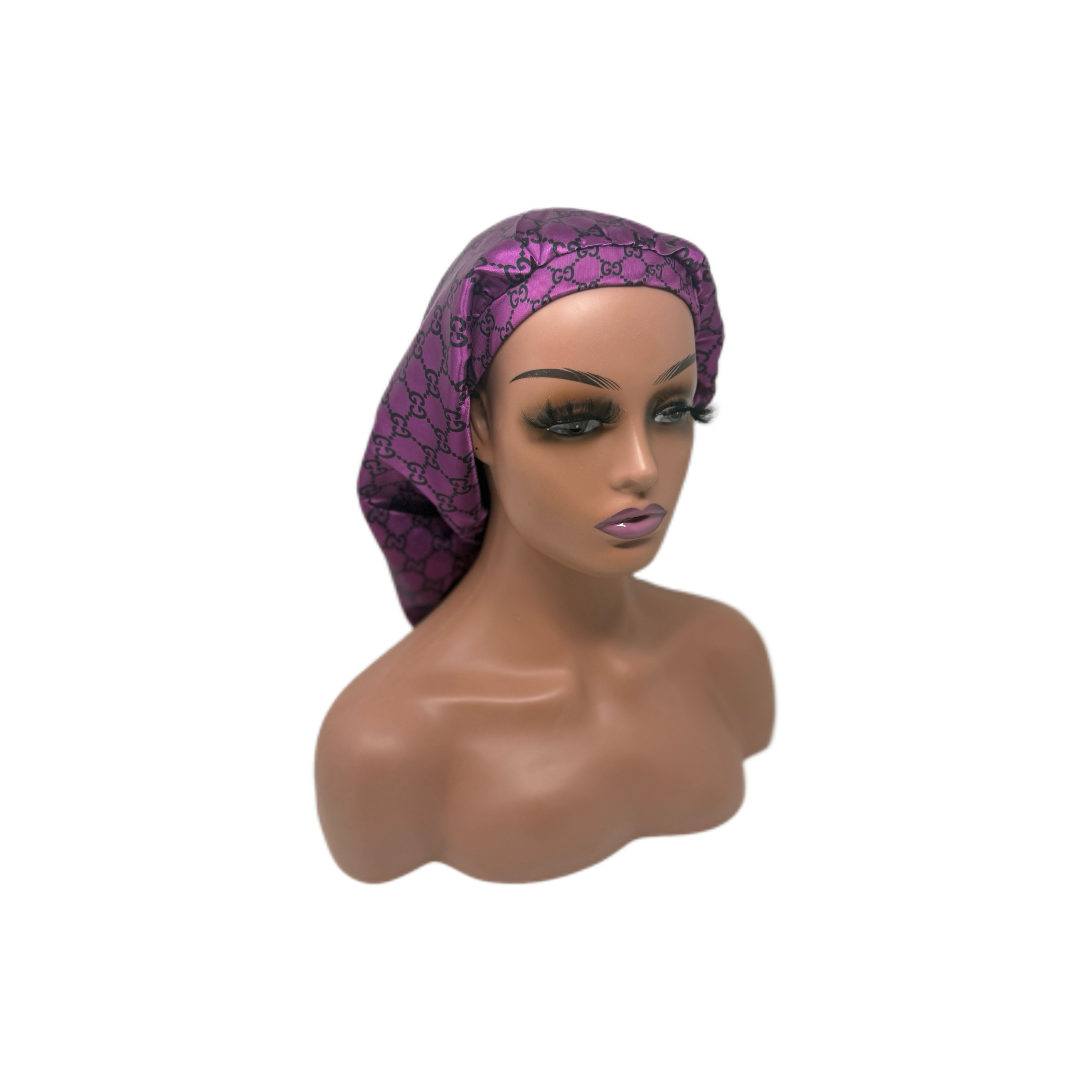 Violet GG Silk Designer Dread Bonnet