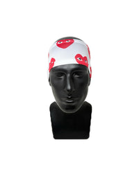 White CDG Designer Headband - Double R Rags